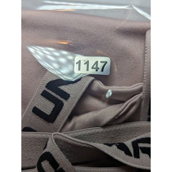 Under Armour Womens Strappy Sportlette Sport Bar Bralette Light Pink Size Medium - Picture 7 of 8